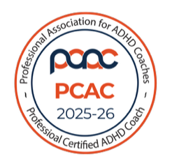 Professional Association for ADHD Coaches, PCAC 2025–26 badge